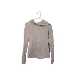 Lululemon Women's Activewear Jacket Full Zip Hooded Light Gray Size XS